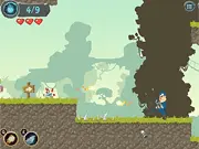 Save The Pig Level Pack game screenshot showing a puzzle with the pig trapped and the hero needing a clear path to rescue it