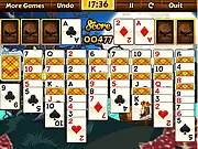 Little Witch Solitaire free online card game double klondike witch theme PlayArcadeHub