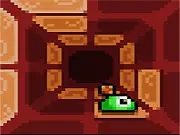 Flue game screenshot, character walking on wall and ceiling, creating panels, free online platformer