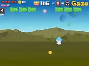 Super Block Master game screenshot showing a colorful brick wall, a paddle, and a ball ready to break blocks