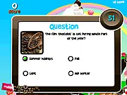 Playing Smarty Quiz Chocolate online, a free trivia board game