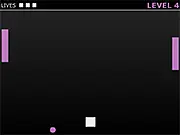 Screenshot of the fast-paced free game Aviodster, showing a small character avoiding multiple geometric obstacles on a plain background.