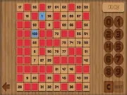Screenshot of Number Snake game grid showing a sequence of consecutive numbers being connected