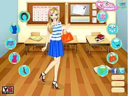 Fabulous Back to School Dress Up free online game, girl choosing cute outfits and accessories for the first day of school