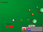 Apocalypse Legacy Edition game screenshot featuring a lone survivor character facing a swarm of zombies in a desolate, destroyed city