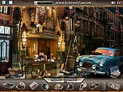 A Storm is Coming free online hidden object game screenshot showing a hotel lobby