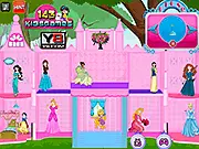 Princess Castle Doll House Decor online free game, play royal design game, decorate castle interior and exterior, cute princess game