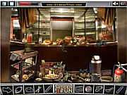 Screenshot of Repairman Matt game showing Matt looking at the controls of a broken elevator in a puzzle setting