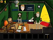 Potbelly Hill Mystery game screen showing a detailed hidden object scene of an ancient temple ruin with artifacts scattered on the ground
