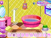 Funky Bathroom Decor free online design game, decorating a bathroom with colorful and outrageous furniture, interior design game