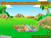 Play Animal Cubes online free match 2 puzzle game on PlayArcadeHub, matching pairs of animal-themed blocks before the time expires.