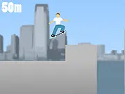 Play Skyline Skater free online endless runner game on urban rooftops