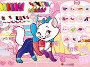 Cat Dress Up game, Marie the cat, dress-up game