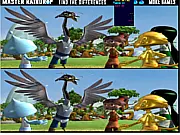 Master RainDrop Find The Differences game screen showing two images for players to spot differences in - free online puzzle game