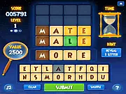 Wordspector word puzzle game screenshot featuring a hidden word to be guessed by a sleuth online