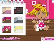 Screenshot of the Baby Dress Up online game showing an adorable baby character wearing a cute outfit, ready for customization.