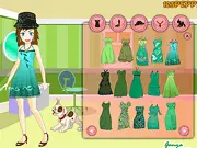 Ganya Profile online dress up game, cute girl model, drag and drop fashion, free styling game on PlayArcadeHub