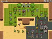 The Green Kingdom free online strategy game, real-time tactics castle defense game, destroy enemy castles, PlayArcadeHub