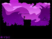 Lonely No More Enhanced free online game screenshot showing two small characters cooperating to solve a puzzle platforming level