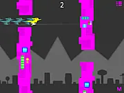 Play Jet Needle free online anti-gravity racing game, jet suit traveling at high speed, extreme tunnel obstacle course