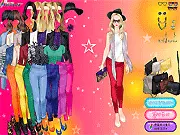 Commuter Dress Up free online fashion game screenshot, woman dressed in an elegant suit with accessories, mature commuter equipment