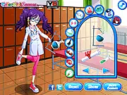 Free online dressup game School Science Class Dressup style Sunny for the lab