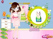 Camera Ready dress-up game, Sharon getting ready for a selfie, choosing dresses, shoes, and accessories, free online fashion game