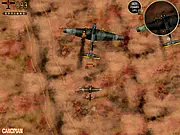 Strafe - WW2 Western Front game screenshot - dogfighting enemy planes in a free online World War 2 flying game on PlayArcadeHub