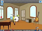 Great Musical Room Escape free online point and click puzzle game solving puzzles