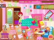Lea Grooms Bedroom free online cleaning game, help Lea tidy her room quickly, play organizing game on PlayArcadeHub