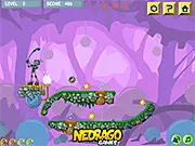 Screenshot of the Techno Golf physics puzzle game, showing a small robot aiming to putt a ball across a futuristic course with obstacles.