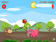Play free online Volleyball with Animals game, competitive sports match
