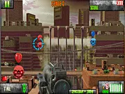 Zombie Survival Police Trainer arcade zombie shooting game. Players aim for the heads of big-headed zombies. Free game online.