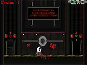 EyeBall Shaun free online platformer game, jumping over saw blades on PlayArcadeHub