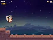 Play Space Walrus survival game free online, Captain Walrus dodging meteor rain in space, arcade game