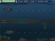 Two aqua bots, one blue and one red, navigating a tight, obstacle-filled underwater channel in the challenging dual-control free online game.