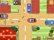 Free online Sunshine City Parking Simulator game, precision driving test, unlock cars in parking game, PlayArcadeHub