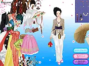 Free online fashion game thumbnail for New Korean Dress, featuring a stylized model wearing a trendy Korean-inspired outfit.