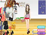 Play High Waist Shorts Dress Up free online game - Fashion model wearing stylish high waist shorts outfit