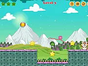 Crazy Scrat online free puzzle game screenshot of Scrat looking at a disappearing drawn path guiding a gift