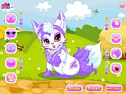 Play Foxy Cutie dress up game online free. Customize a charming cartoon fox with fun outfits, accessories, and hairstyles.