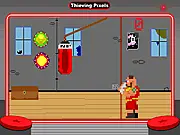 Super Punch Bag game screenshot - playing free online physics puzzle game hitting targets with a punch bag on PlayArcadeHub