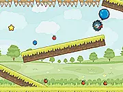 Gameplay screenshot of Hedgehogs Paradise, showing a cute hedgehog near fruits and interactive puzzle elements
