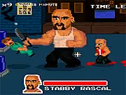 Fist Puncher SoO online free beat 'em up game screenshot of a character fighting a street gang on a city sidewalk