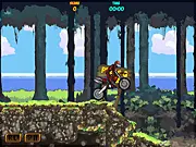 The Last Trial 2 free online stunt game motorbike jumping off a cliff physics ragdoll