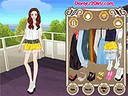 Play Mix and Match Style free online, combine clothes, Tina makeup and outfit game, spring fashion style