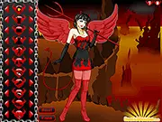Play Devil Girl Dress Up online game: fashion and makeover game for a beautiful lady in a scary costume
