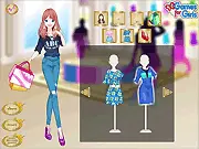 Cute Shopping Girl free online dress up game, play online fashion game, shopping addict style
