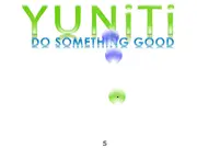 Yuniti Balls online game screenshot showing multiple colorful balls being juggled and bounced upwards on a simple game screen on PlayArcadeHub.