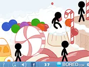 Causality Candy Land puzzle game showing stick figures and deadly objects